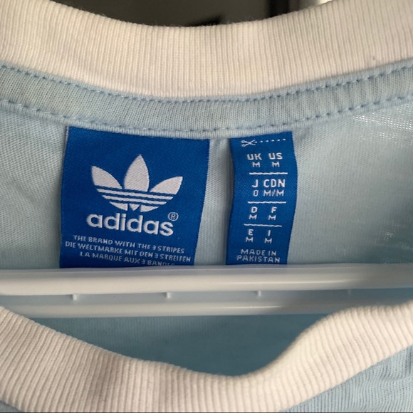 ⭐️ 2 for $20 ⭐️Adidas Striped Blue Tee - Picture 4 of 5